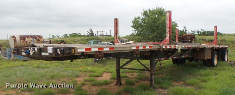 image for item DB2587 1995 Fontaine LFTW-5 flatbed trailer