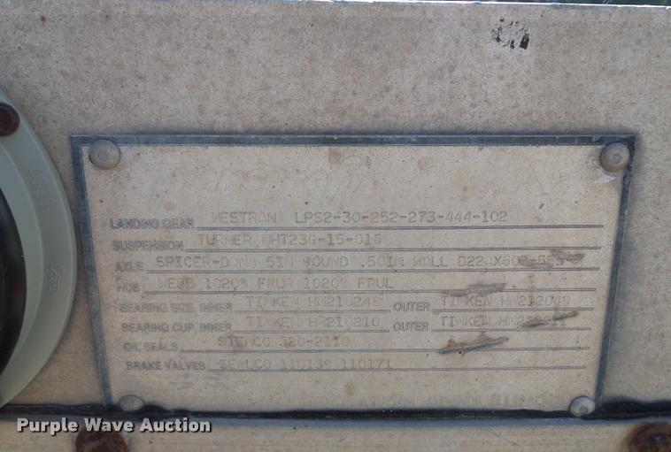 image for item DJ9510 1994 Transcraft flatbed trailer