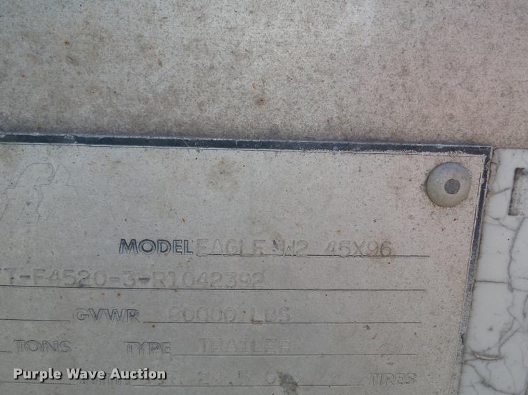 image for item DJ9510 1994 Transcraft flatbed trailer