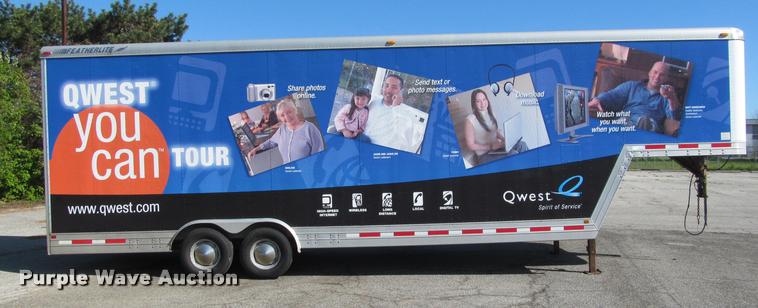 image for item DA1013 1997 Featherlite 4930 enclosed cargo trailer