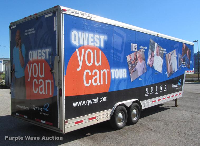 image for item DA1013 1997 Featherlite 4930 enclosed cargo trailer