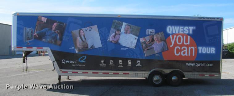 image for item DA1013 1997 Featherlite 4930 enclosed cargo trailer