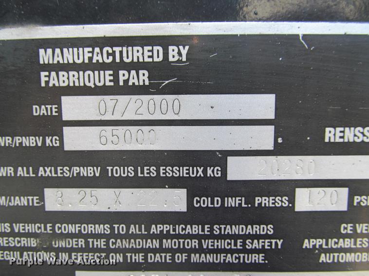 image for item DA1015 2001 Kard SDTA-80K-53 single expandable display trailer