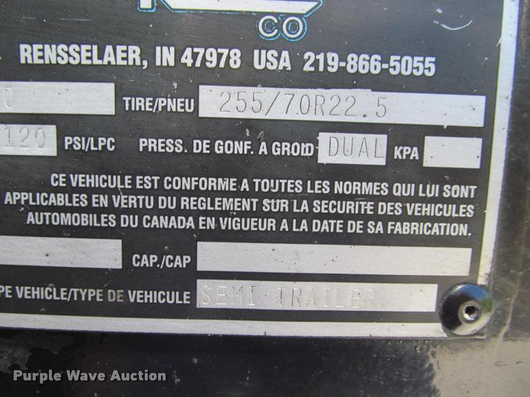 image for item DA1015 2001 Kard SDTA-80K-53 single expandable display trailer