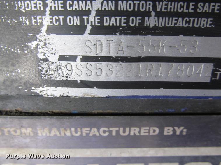 image for item DA1016 2001 Kard-Craftsmen SDTA-55K-53 double expandable display trailer