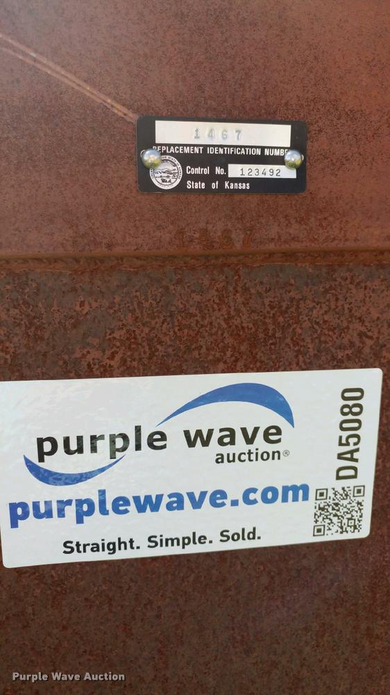 image for item DA5080 1989 equipment trailer