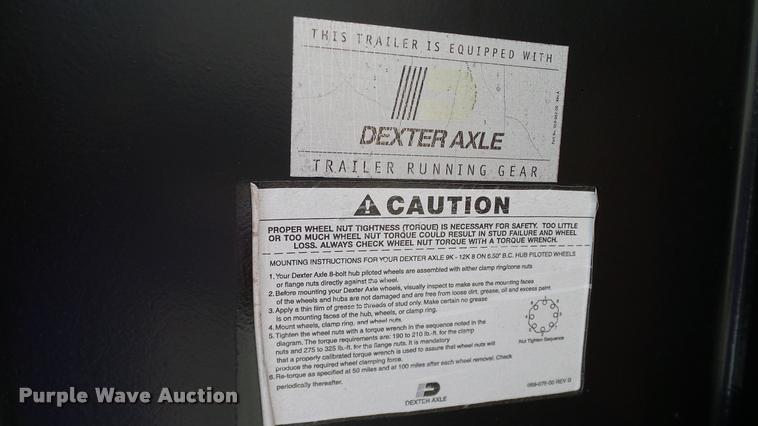 image for item DA6160 2012 A1 Custom Trailer equipment trailer