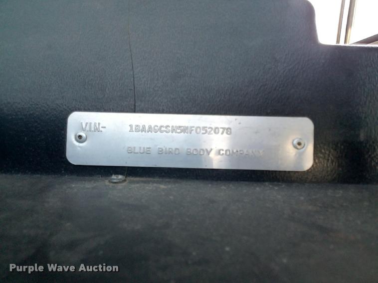 image for item DA7931 1992 Blue Bird TC2000 school bus