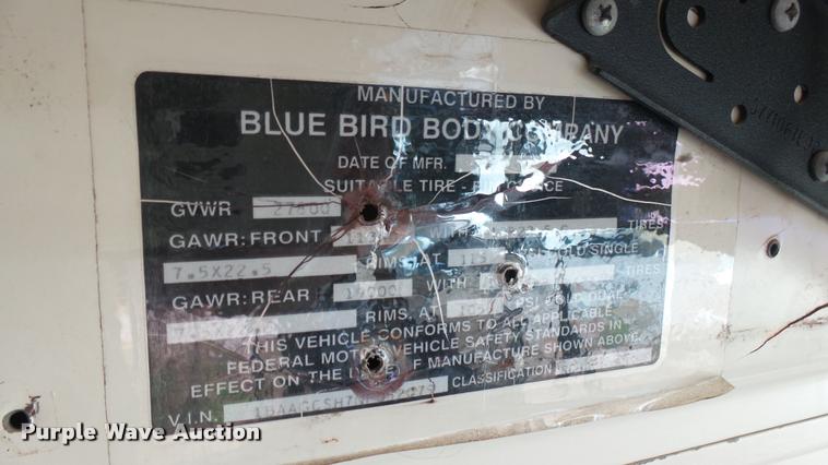 image for item DA7932 1992 Blue Bird TC2000 school bus