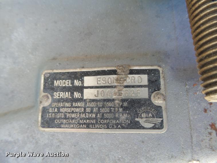 image for item DB2509 1984 Playcraft pontoon boat