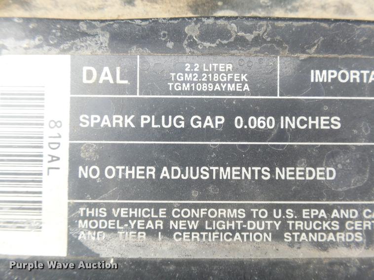 image for item DB2537 1996 Chevrolet S10 pickup truck