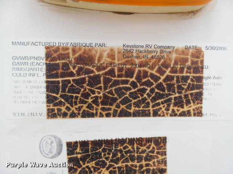 image for item DB2588 2007 Keystone Raptor toy hauler