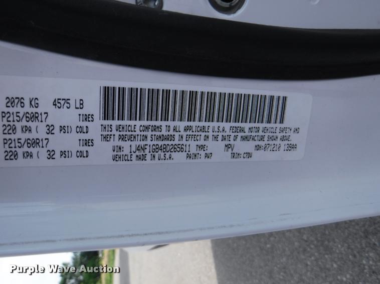 image for item DB3993 2011 Jeep Patriot Sport SUV