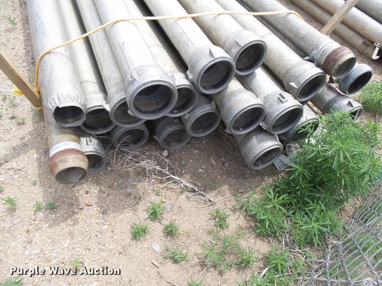 image for item DE9016 Approximately 65 aluminum irrigation pipe joints