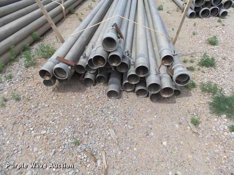 image for item DE9016 Approximately 65 aluminum irrigation pipe joints