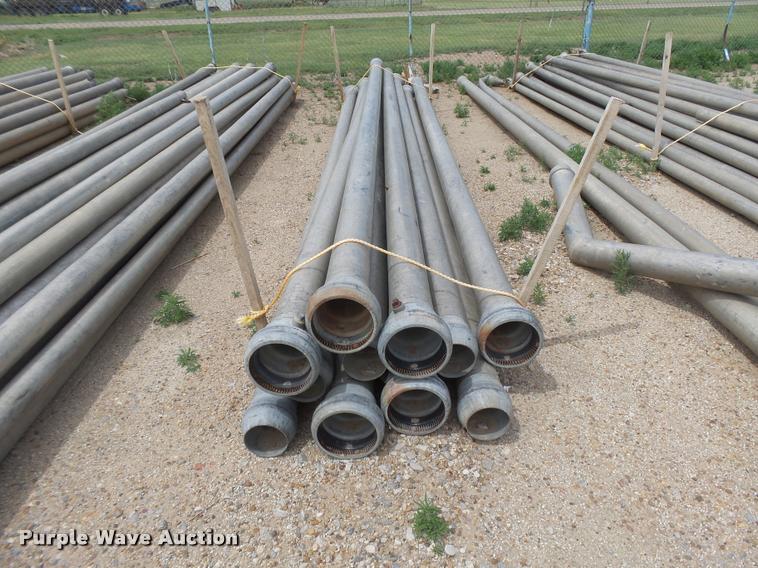 image for item DE9016 Approximately 65 aluminum irrigation pipe joints