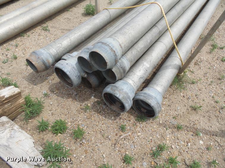 image for item DE9016 Approximately 65 aluminum irrigation pipe joints
