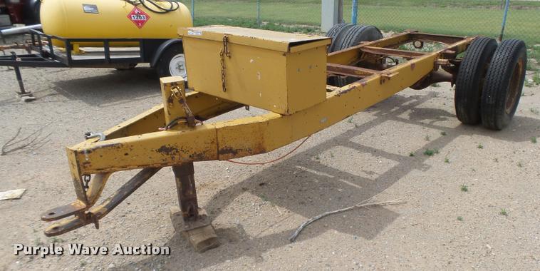 image for item DE9019 2003 Shop built trailer frame