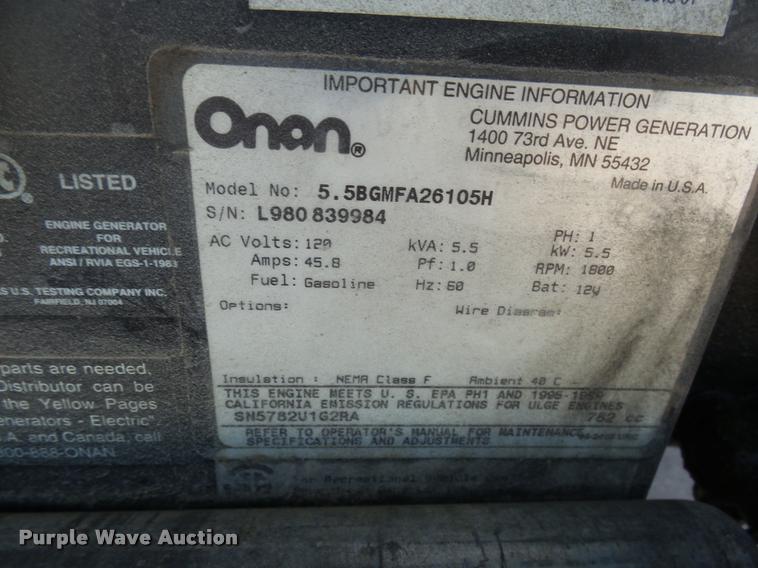 image for item DH9659 1999 Ford Fleetwood Bounder RV