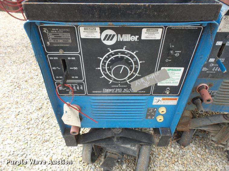 image for item DL9658 (2) Miller Dialarc 250 AC/DC welders