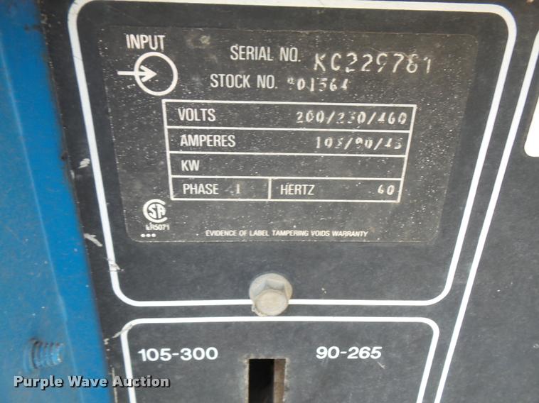 image for item DL9658 (2) Miller Dialarc 250 AC/DC welders