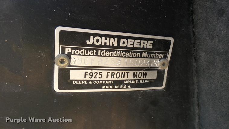 image for item DO9671 1996 John Deere F9L5 ZTR mower