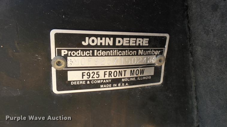 image for item DO9671 1996 John Deere F9L5 ZTR mower