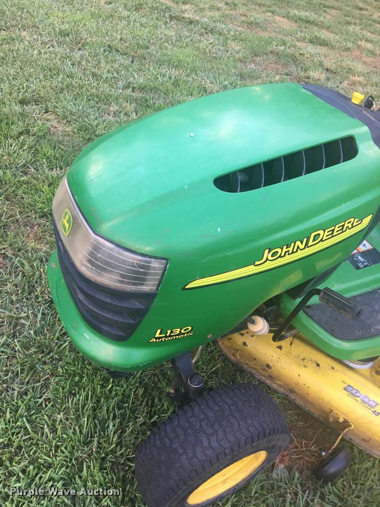 John Deere L130 riding lawn mower in Wamego, KS Item G1118 sold
