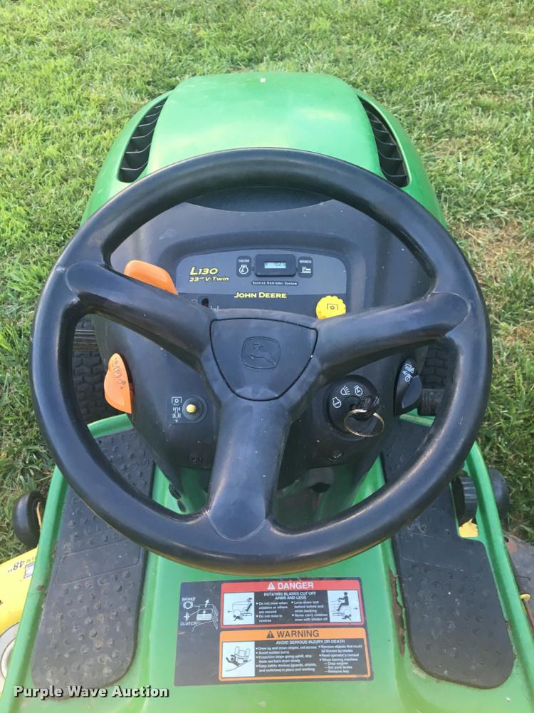 image for item G1118 John Deere L130 riding lawn mower