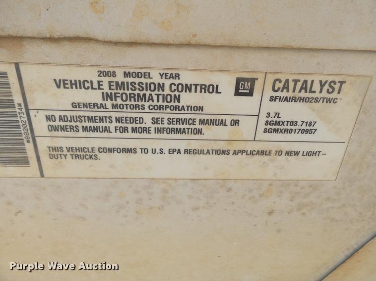 image for item K3269 2008 GMC Canyon Ext. Cab pickup truck