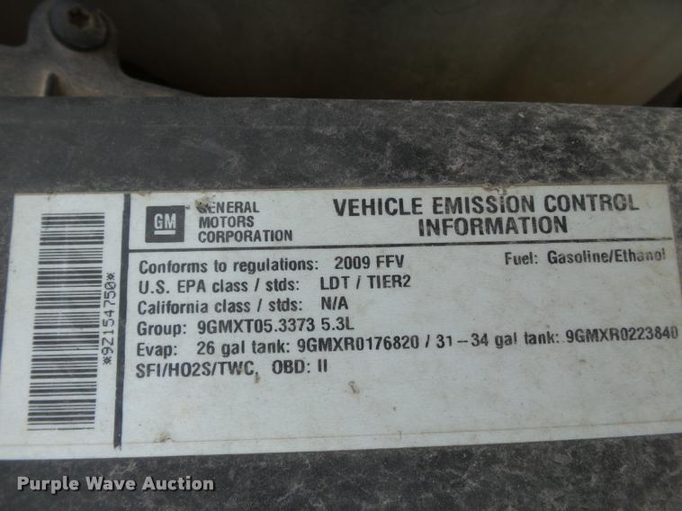 image for item K3270 2009 Chevrolet Silverado 1500 Ext. Cab pickup truck