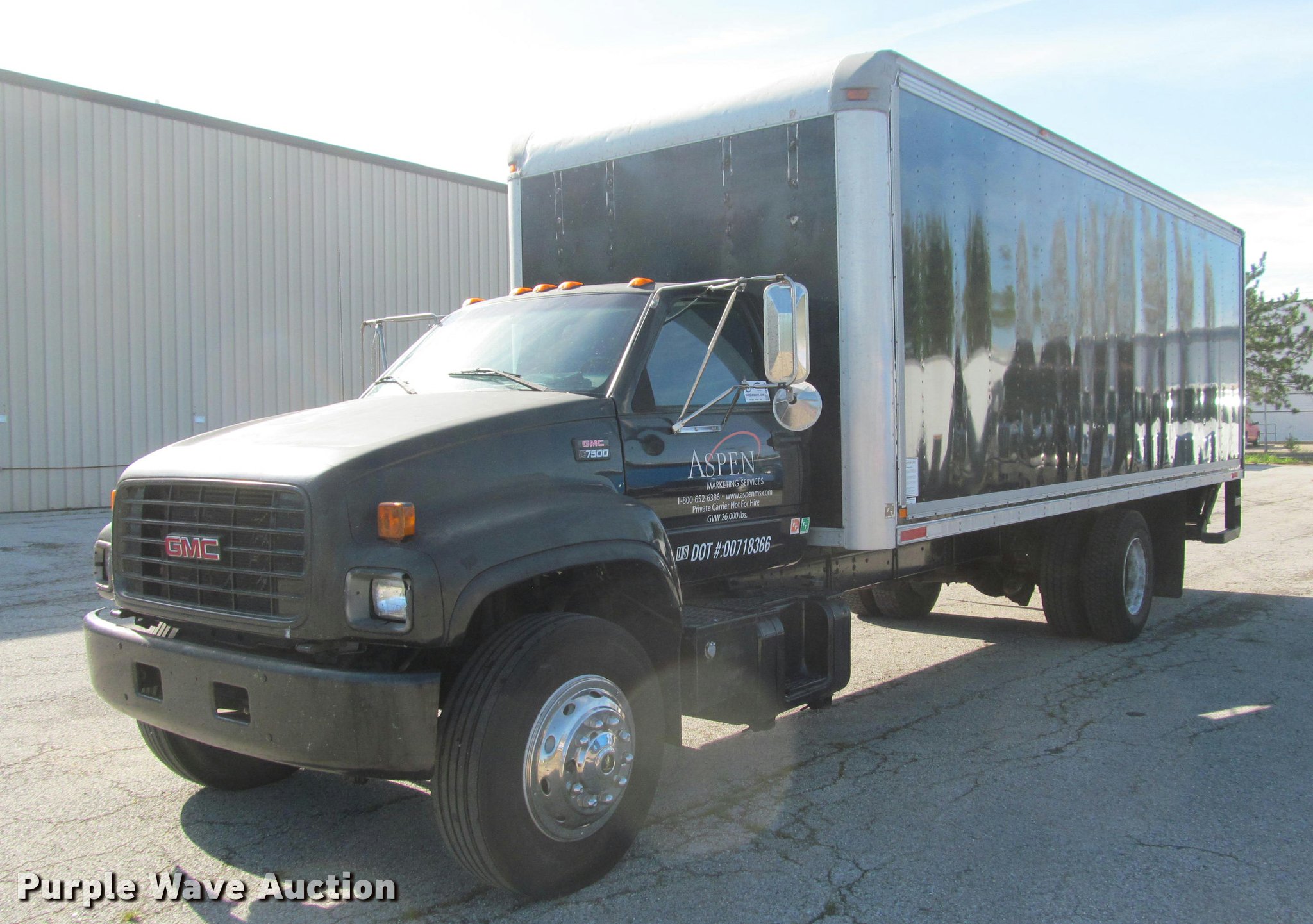 2001 Gmc C7500 Box Truck In Auburn Hills Mi Item Da1020 Sold Purple Wave
