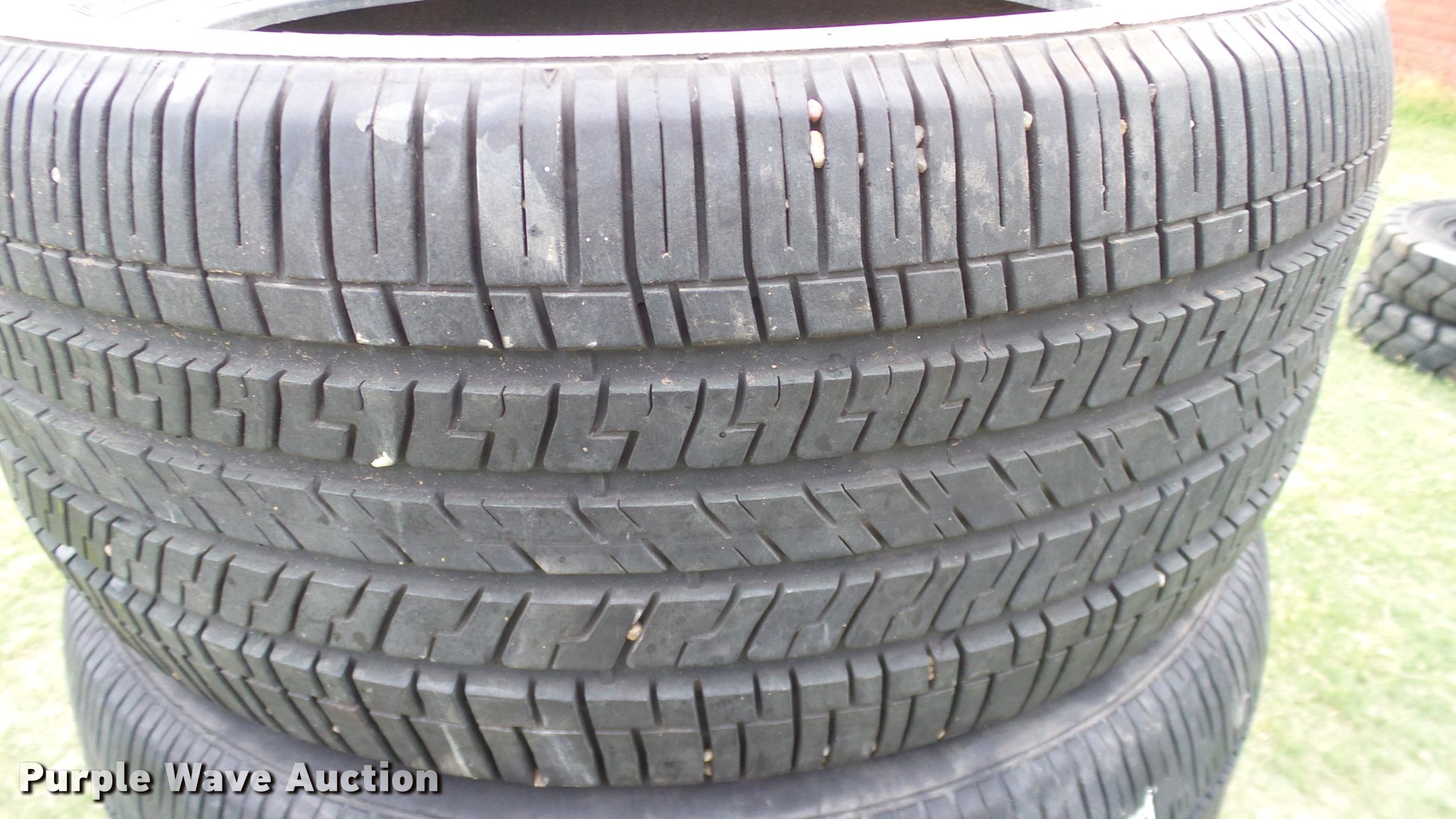 (4) Goodyear 255/45R19 tires in Hooker, OK | Item DG9752 sold | Purple Wave