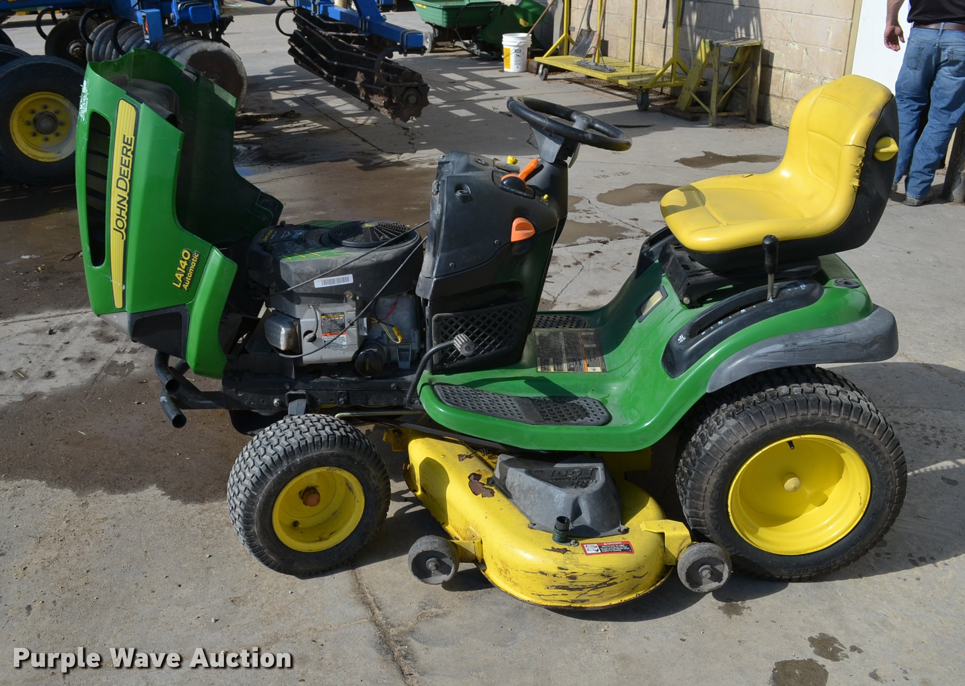 2007 John Deere LA140 lawn mower in Abilene, KS Item G1091 sold