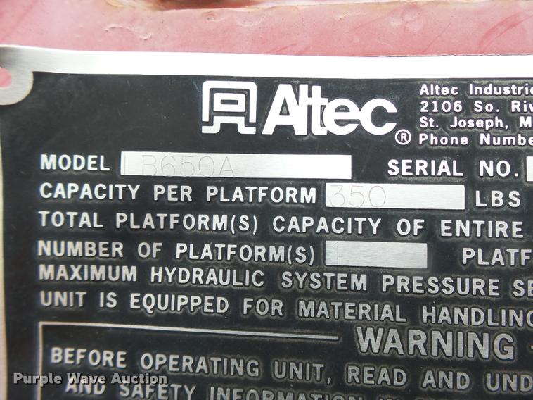 image for item DA3395 1998 Ford F800 bucket truck