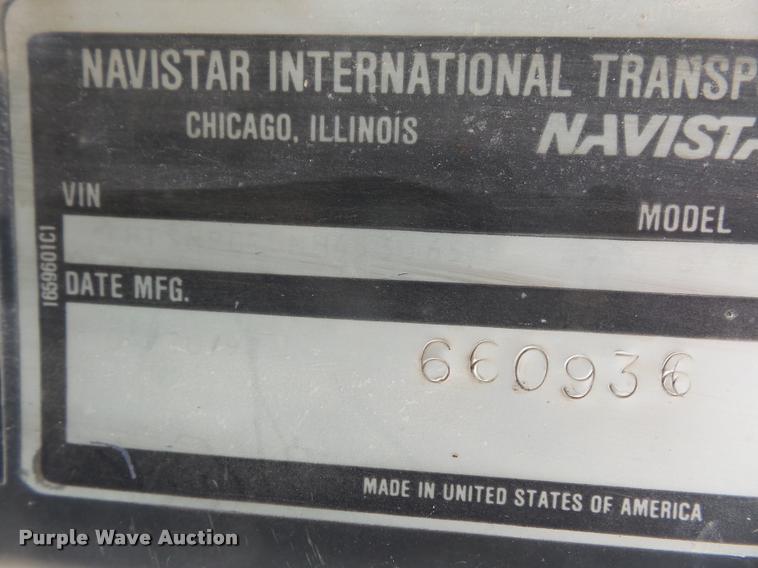 image for item DA6292 1992 International 4900 refuse truck