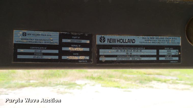 image for item DA6766 2001 New Holland LB75B backhoe