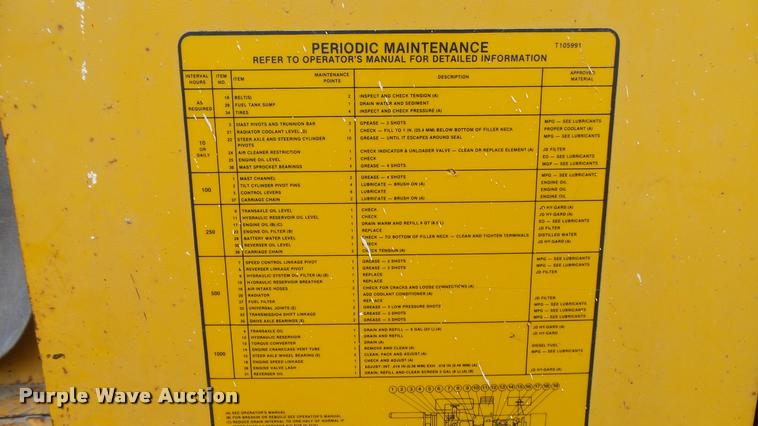 image for item DA7945 1989 John Deere 482C forklift