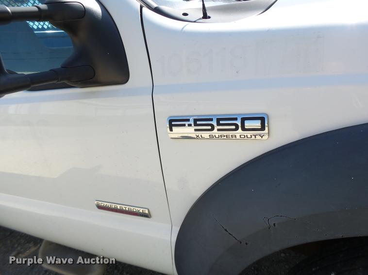 image for item DB1334 2006 Ford F550 Super Duty utility truck with crane
