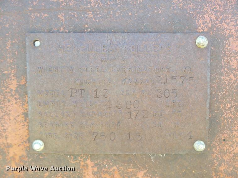 image for item DB2627 Hercules PT-13 pneumatic roller