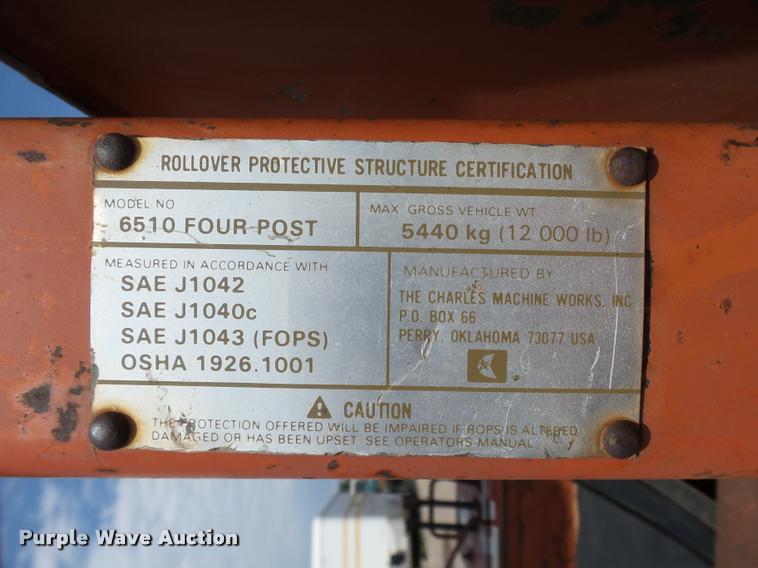 image for item DB4035 1985 Ditch Witch 6510DD trencher