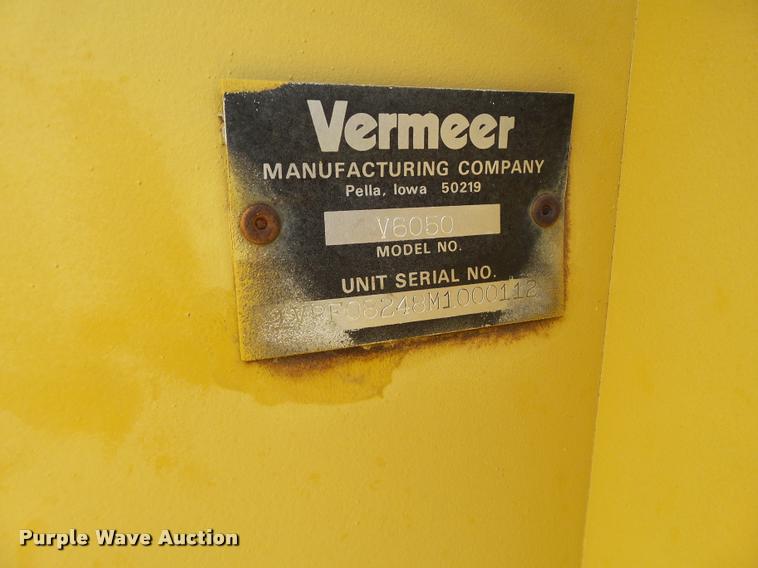 image for item L1518 1991 Vermeer V6050 trencher