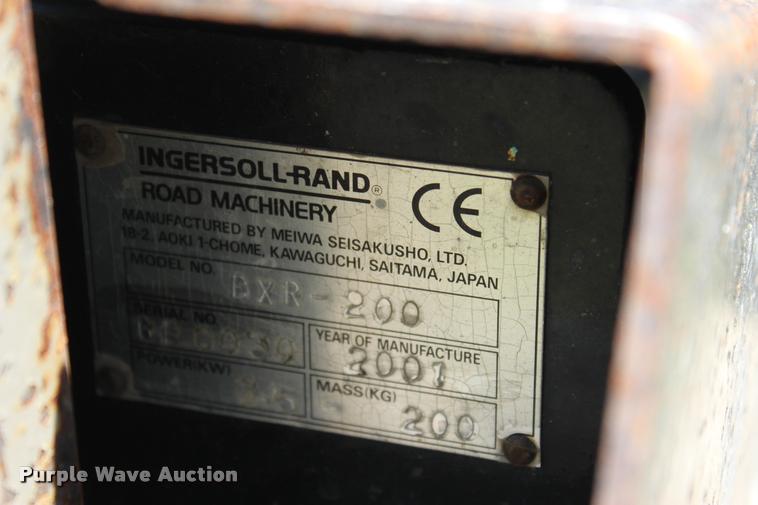 image for item L1966 Ingersoll Rand BXR-200 compactor