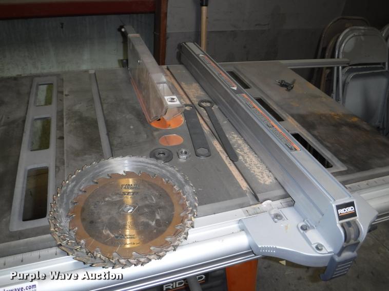 image for item CA9688 Ridgid cast iron table saw