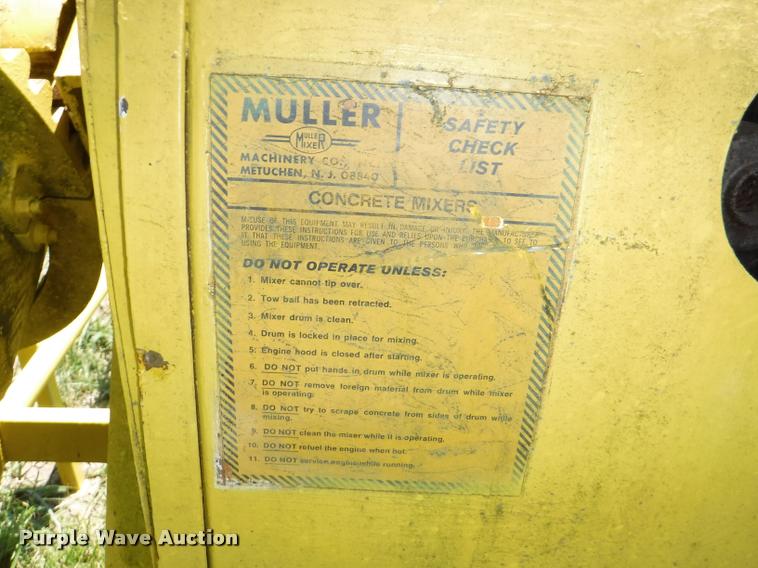 image for item CA9748 Muller concrete mixer
