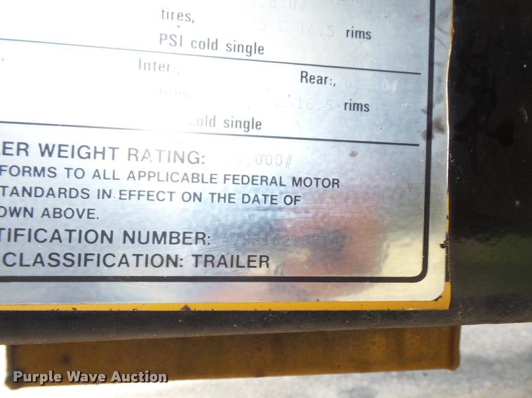 image for item DA6465 1999 Redi Haul FSL1627E-102 equipment trailer