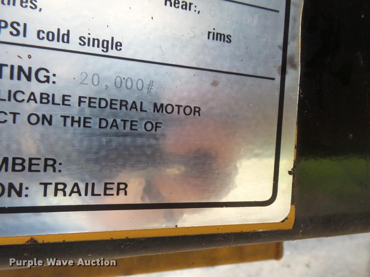 image for item DA6465 1999 Redi Haul FSL1627E-102 equipment trailer