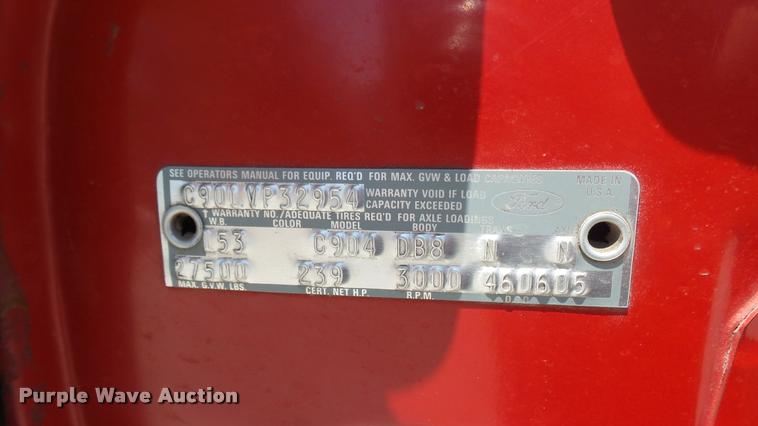 image for item DA7964 1972 Ford Bean fire truck