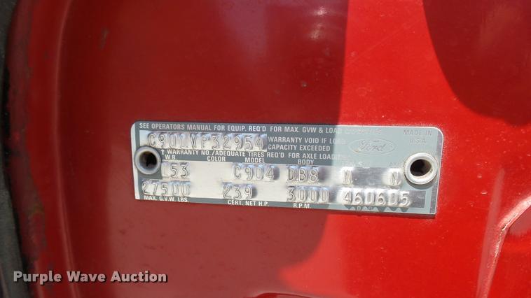 image for item DA7964 1972 Ford Bean fire truck