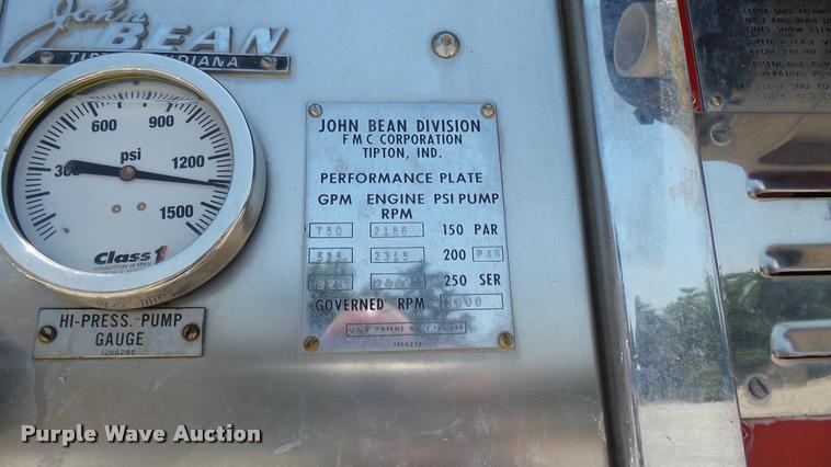 image for item DA7964 1972 Ford Bean fire truck